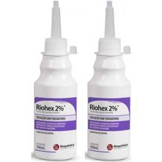 KIT c/2 - Antisséptico Clorexidina 2% Degermante 100ml Almotolia - Riohex - Rioquímica em Oferta na Shopee