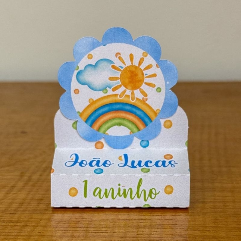 Porta Bis duplo PRIMEIRA VOLTA AO SOL Pegue Monte Aniversário Mesversário Caixinhas Personalizadas Lembrancinhas