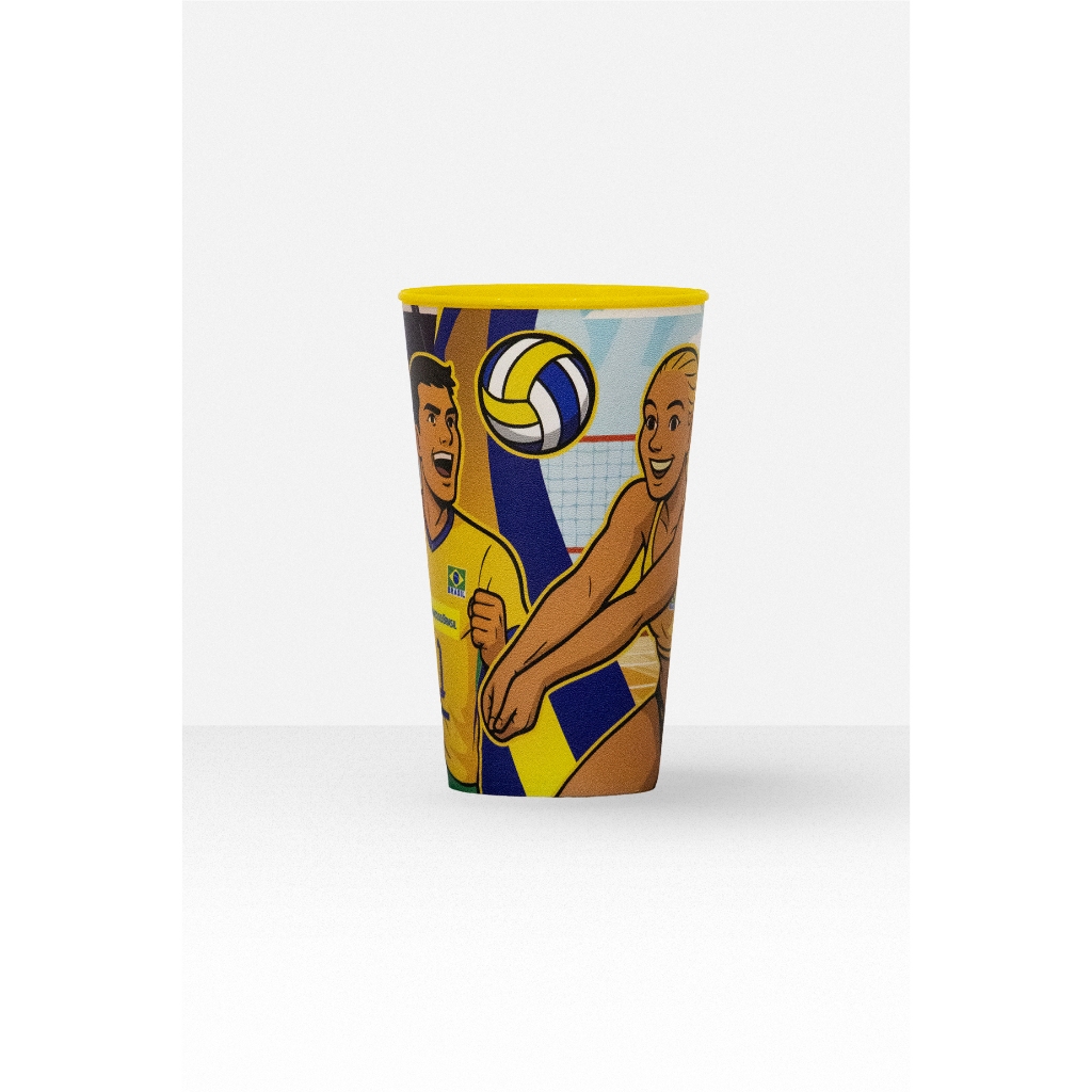Copo Bola Vôlei Brasil Oficial em Oferta na Shopee