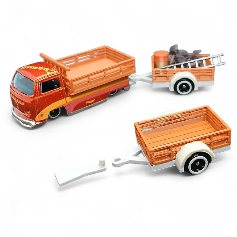Carretinha com Engate para hotwheels escala 1/64 diorama