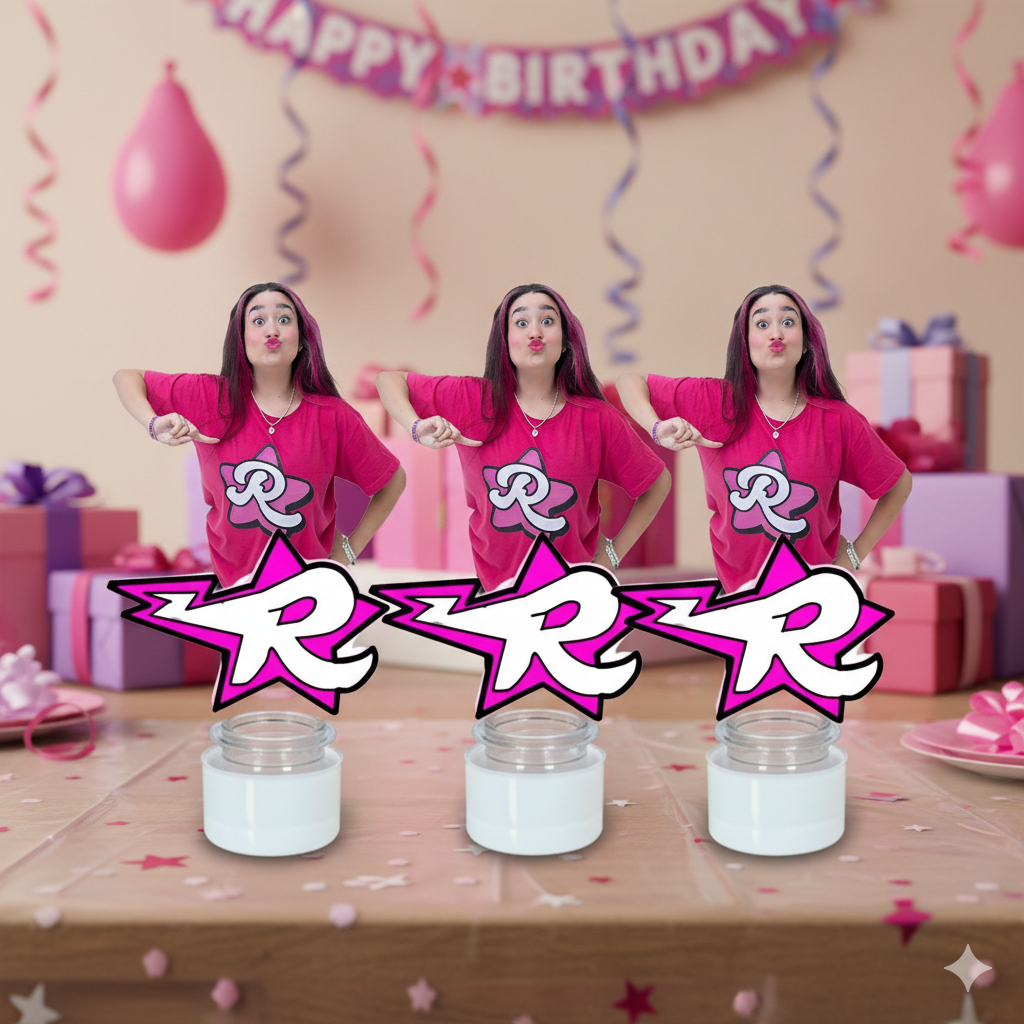 KIT APLIQUES TAGS PARA TUBETES TEMA EMILY VICK DOS ROSAS em Oferta na Shopee