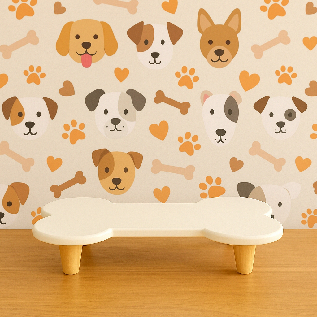 Bandeja Mdf Osso Decoração Festa Suporte Comedouro Animais em Oferta na Shopee