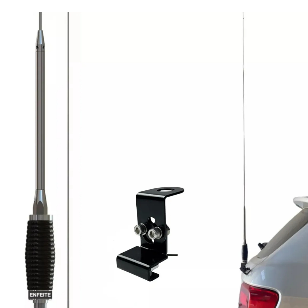 Antena Px Carro e Suporte Instalação Porta Malas com Parafuso Enfeite em Oferta na Shopee