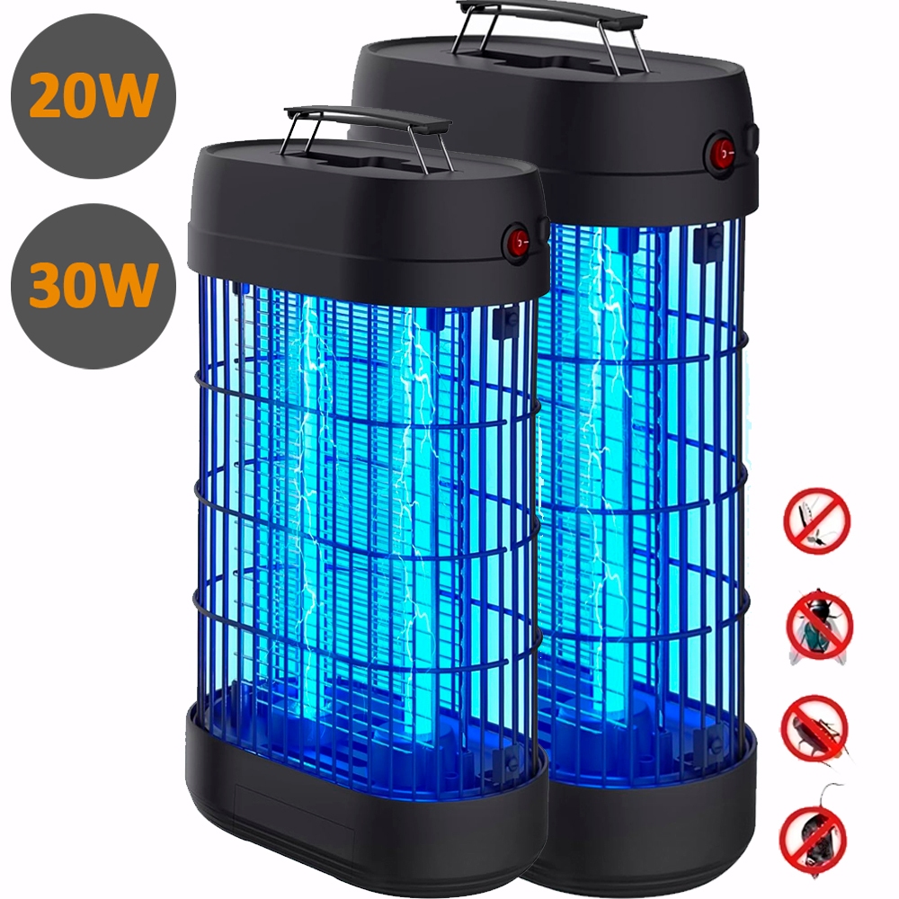 Luminária Mata Mosquito Elétrico 20w 30w Pernilongo Moscas Luz Led 110v/220v