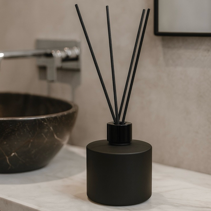 Vidro Picolo Difusor de Varetas Aromatizador Ambiente Preto Fosco em Oferta na Shopee