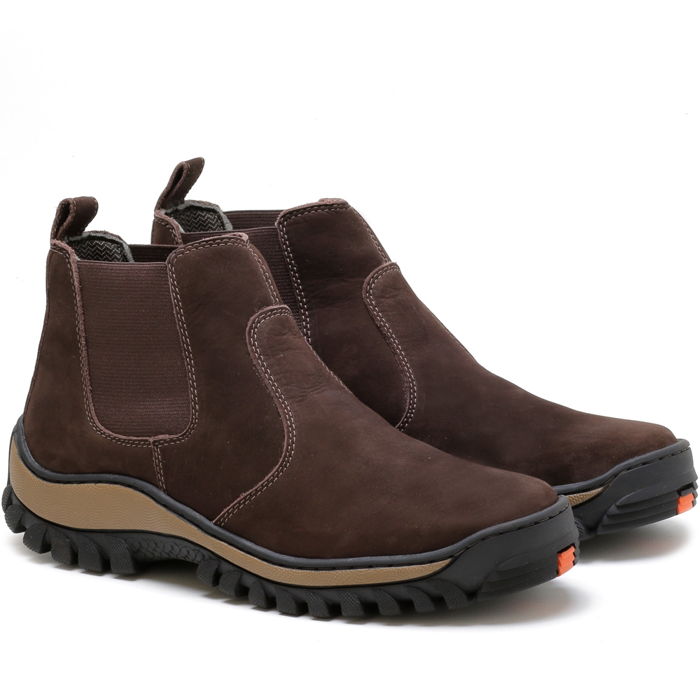 Botina Masculina Bota De Trabalho Couro Moda Resistente