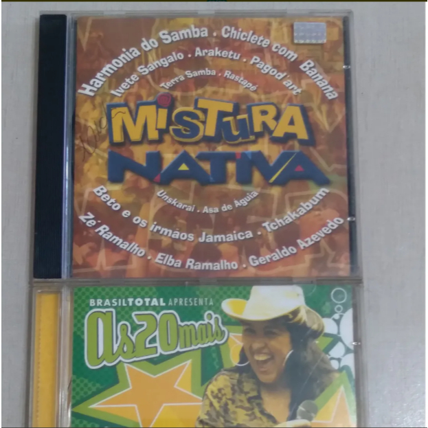 Lote 2 Cds Mistura Nativa As 20 Mais Mercadão de Sucesso Axé — R$ 34,90 em Shopee