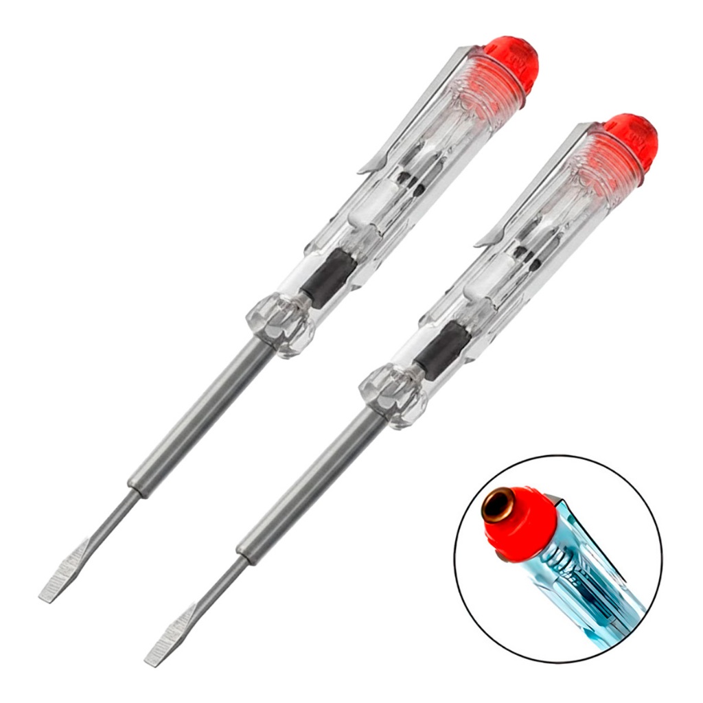 Chave De Fenda Para Teste De Voltagem E Corrente C/ 2 Canetas Digital Oz em Oferta na Shopee