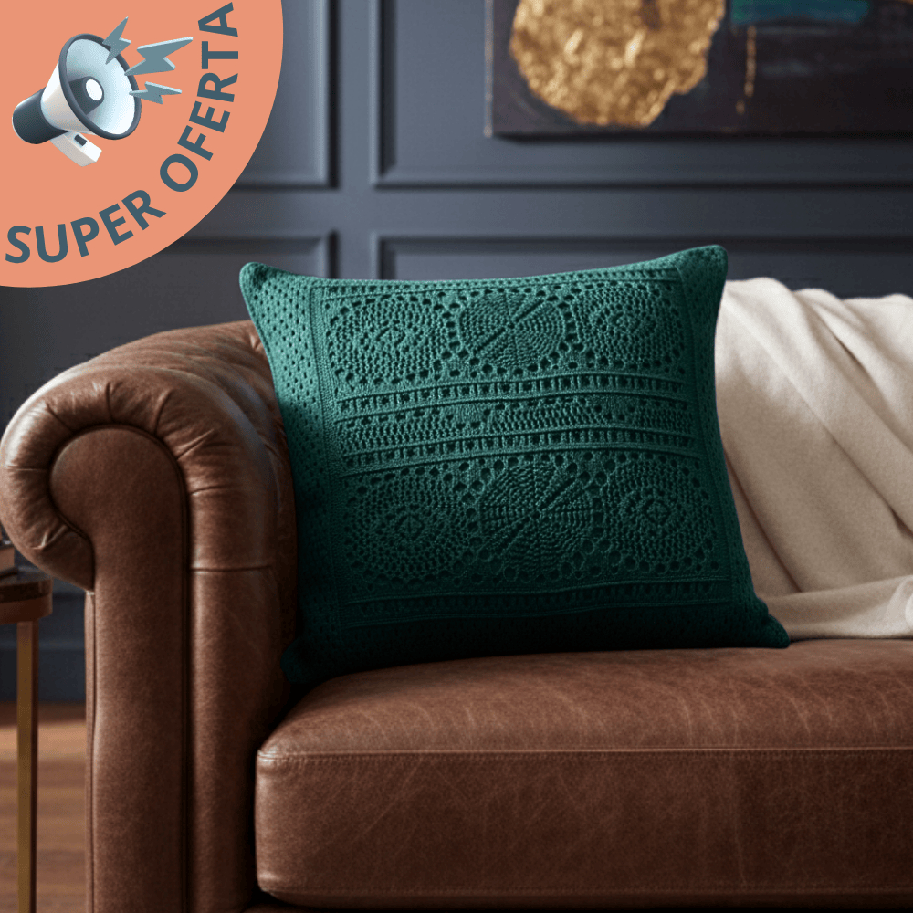 Capa de Almofada Trico Sofá Cama Aconchego Home Decor 48x48cm Luxo Premium l Lançamento em Oferta na Shopee