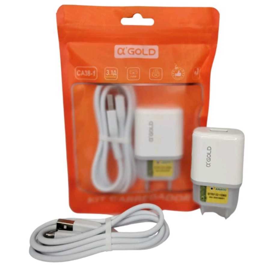 Carregador Para Android/TYPE C / 3.1A A'Gold 9 SAQUINHO