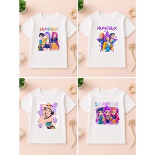 Camiseta KPop Demon Hunters CAMISETA OU CROPPED INFANTIL, HUNTRIX, INFANTIL, ZOEY, RUMI, MIRA, SAJA BOYS SUBLI em Oferta na Shopee