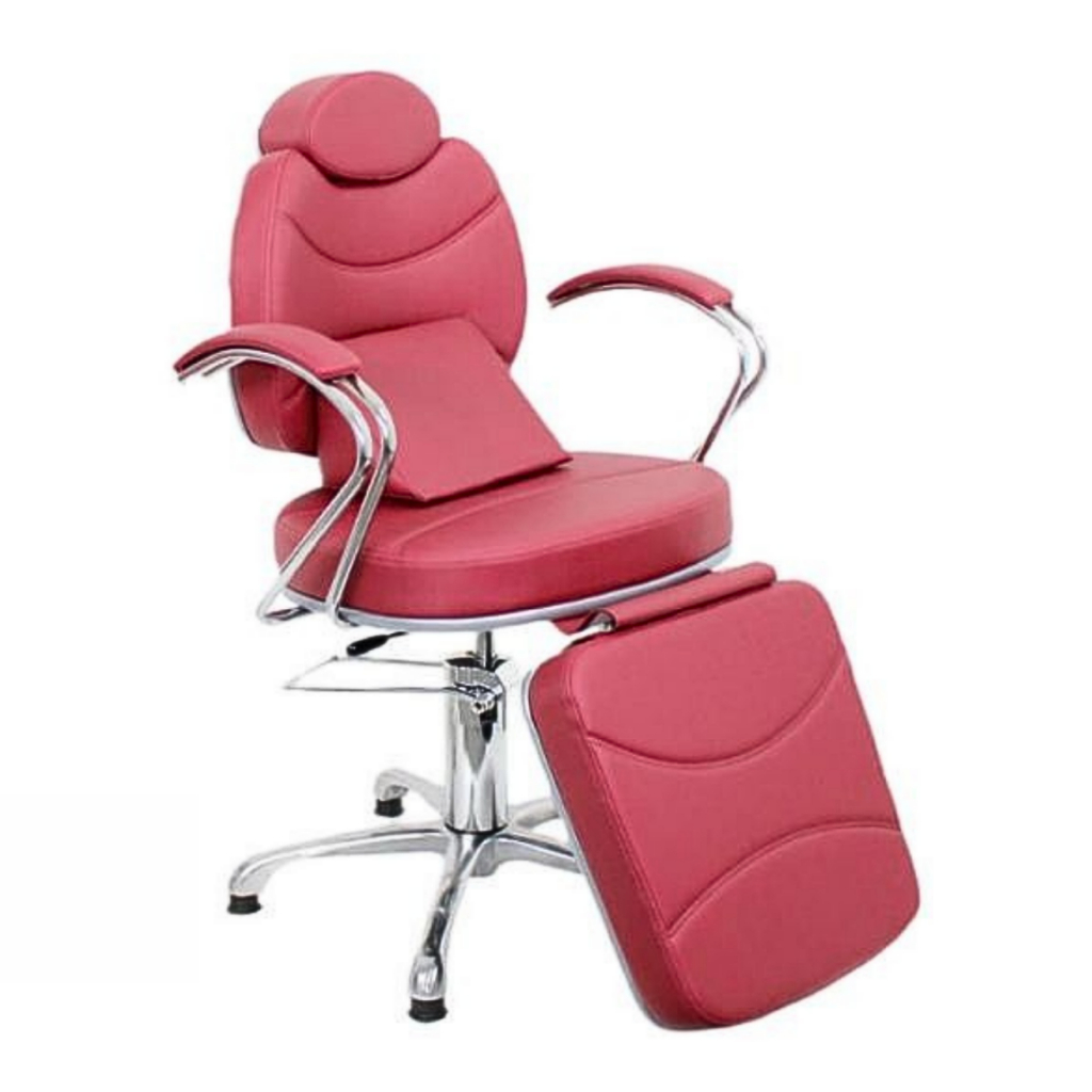 Cadeira De Maquiagem Reclinável Cabelereiro Barbearia Giratória e hidráulica Salão Beleza