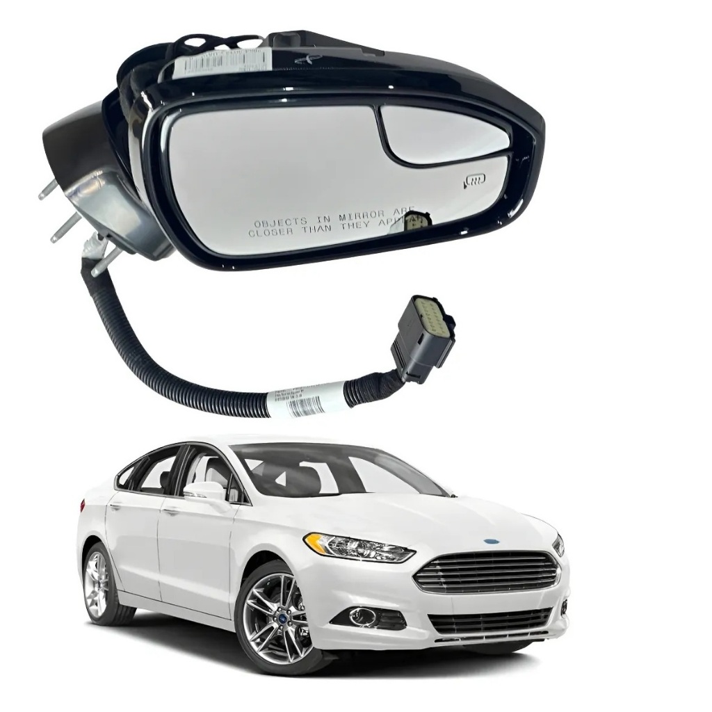 Retrovisor Fusion Elétrico C/Pisca Luz de Cortesia S/Retratil S/Capa 2015 2016 2017 - ORIGINAL FS7Z17683CB