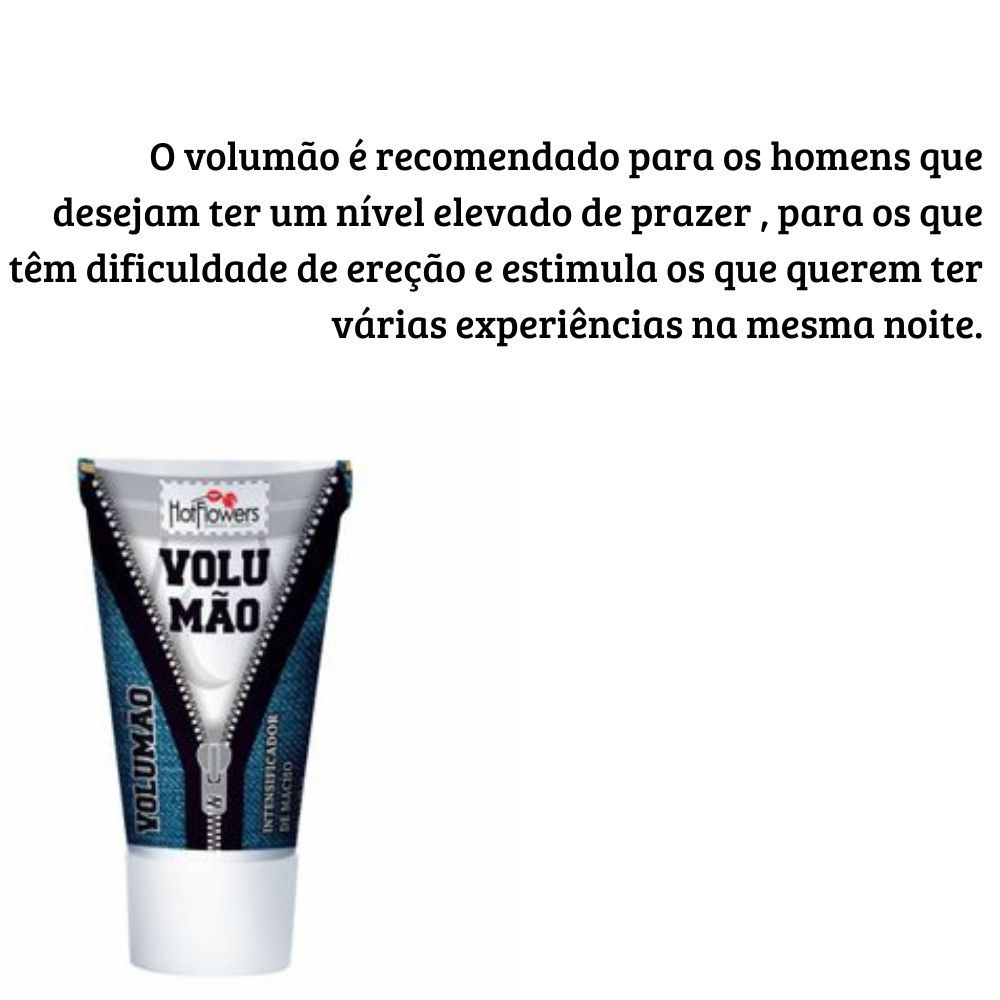 Volumão Estimulante Masculino Gel Lubrificante — imagem 2 de 2