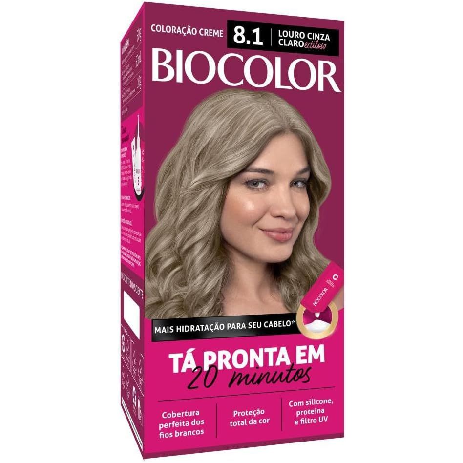 Tinta De Cabelo Biocolor Louro Acinzentado Est 8.1 Mini em Oferta na Shopee