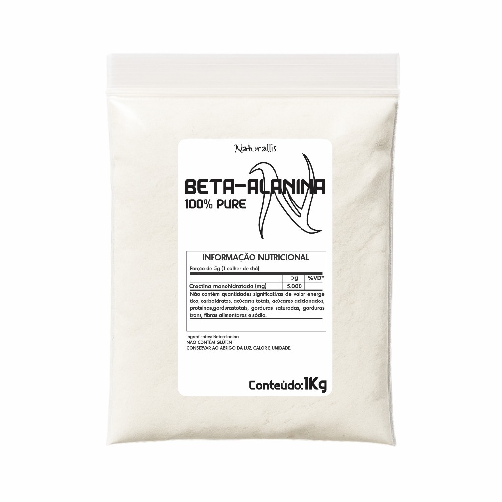 Beta Alanina em pó 100% Pura 1Kg Com laudo