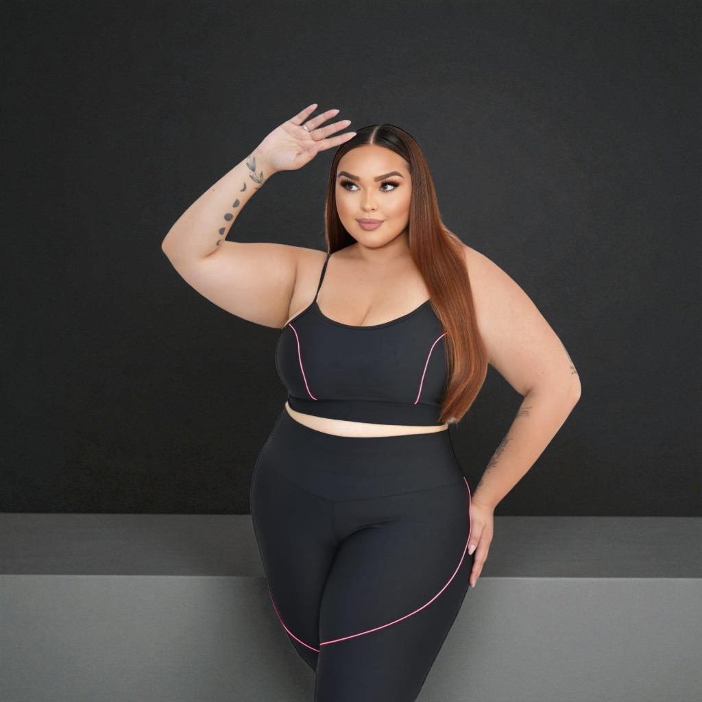 Conjunto Feminino Fitness Para Academia Com Bastante Elastano | Sem Transparência