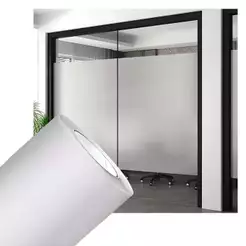 Película Jateada para Privacidade Adesivo Cristal Decorativo para Vidros Box Janela Blindex Lavável