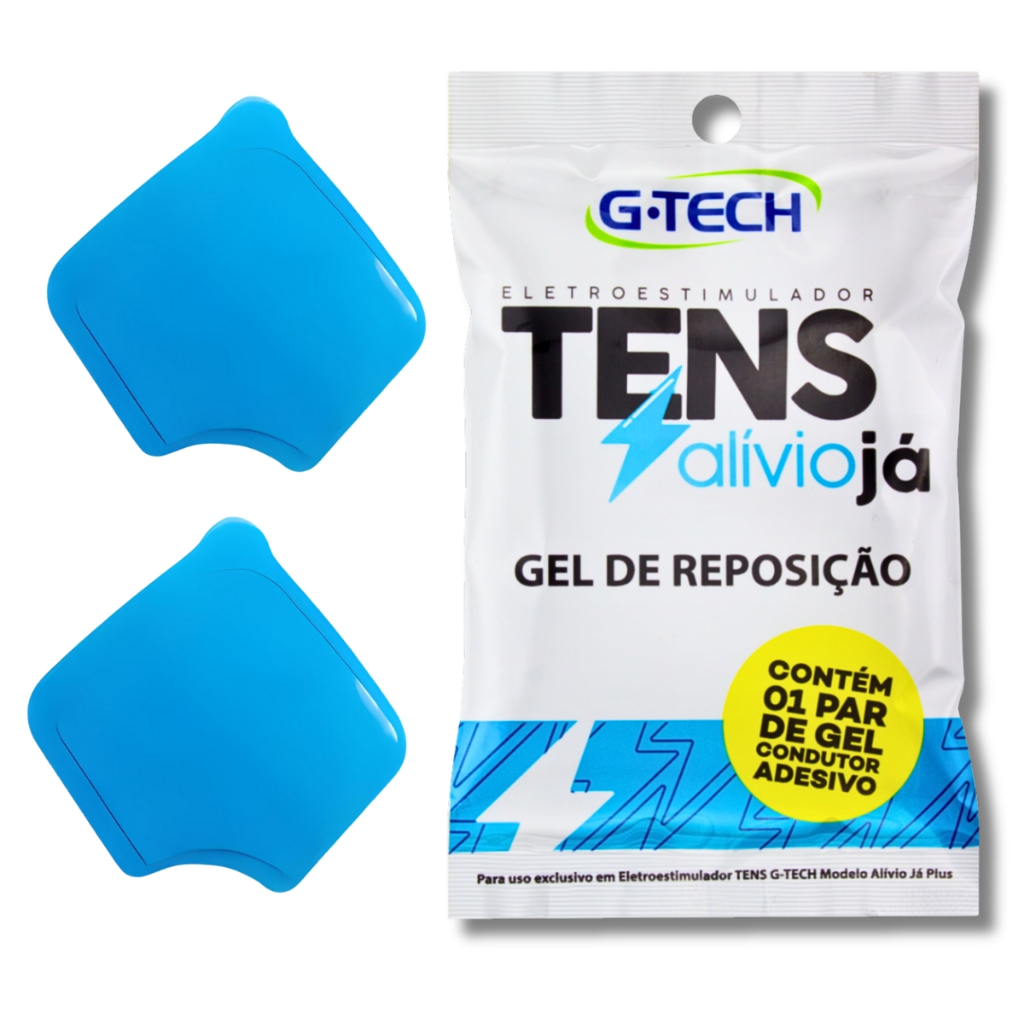 Gel Condutor Para Aparelho TENS Alívio Já Reposição - 1 Par - G-Tech em Oferta na Shopee