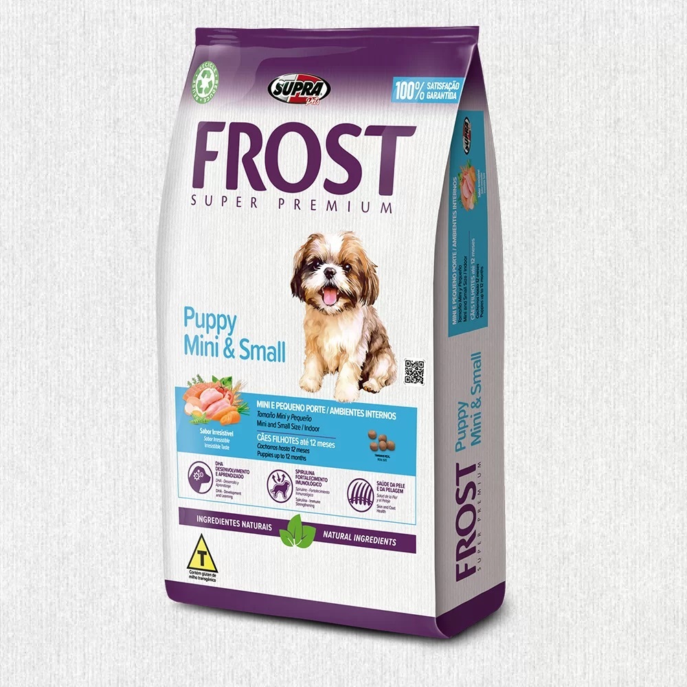 Ração Para Cachorros Frost Puppy Mini E Small Porte Pequeno 10,1kg