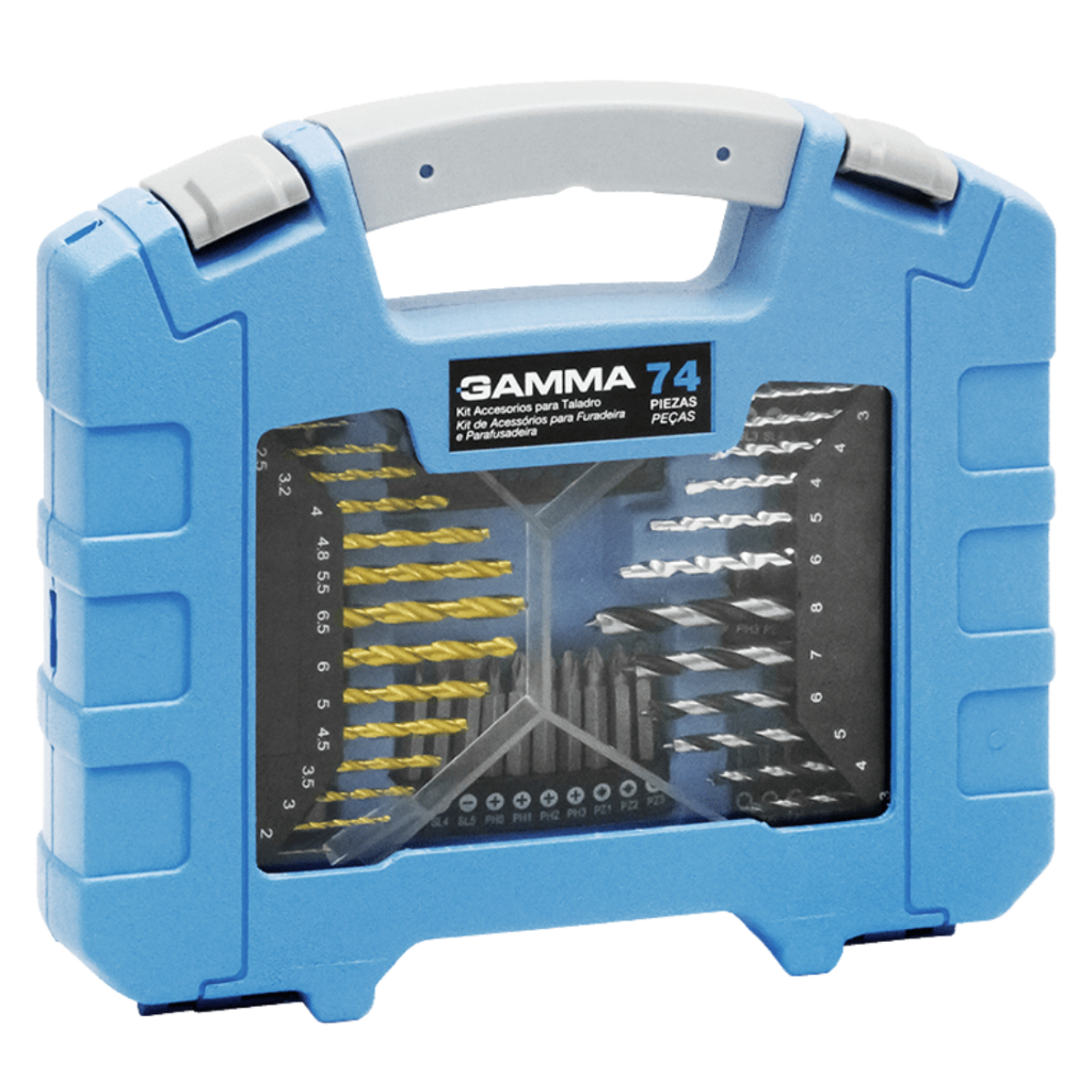 Kit de Acessórios para Furadeira e Parafusadeira com 74 Peças – Completo e Multifunção em Oferta na Shopee