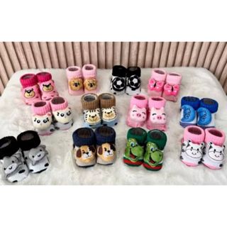 KIT COM 4 MEIA 3D INFANTIL PARA BEBE RECEM NASCIDO, MATERNIDADE ENXOVAL INFANTIL RN SORTIDOS em Oferta na Shopee