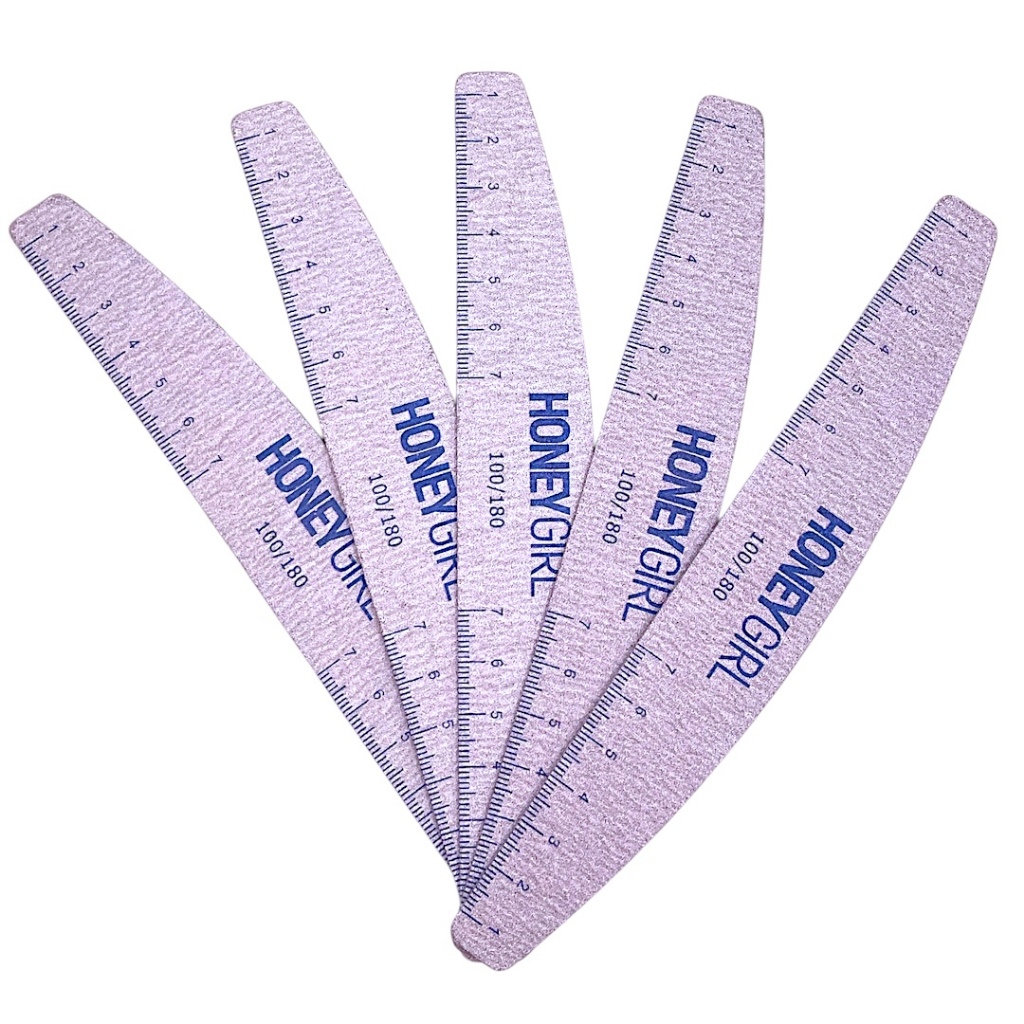 Kit Lixas Honey Girl 100/180 Com Marcação Unhas Em Gel em Oferta na Shopee