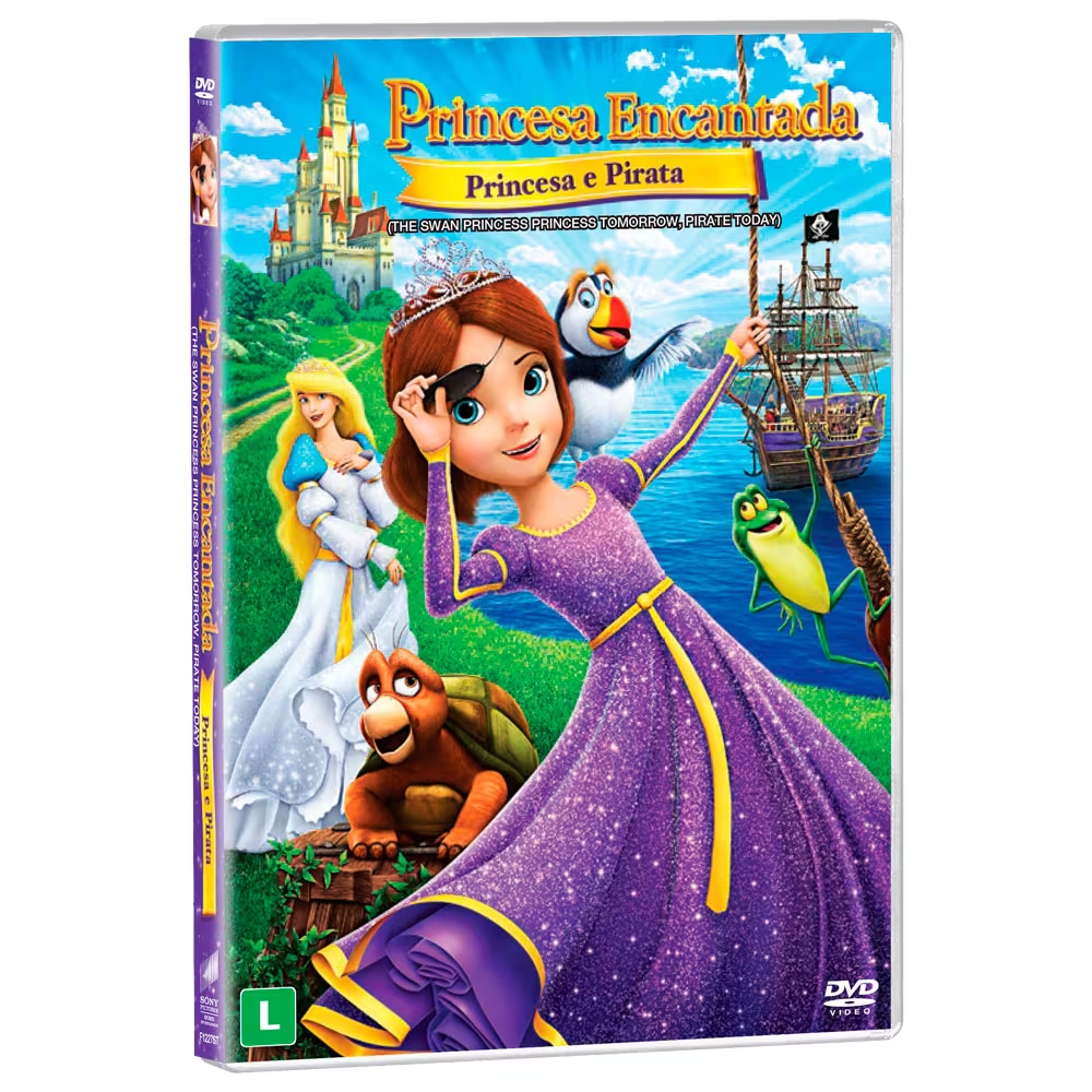 DVD PRINCESA ENCANTADA EM A PRICESA E O PIRATA