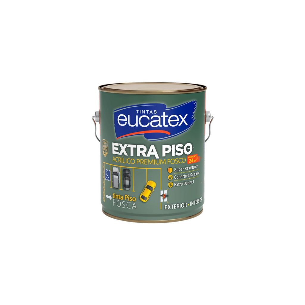 Tinta Acrilica Eucatex Premium Extra Piso Galão 3,6l - Cores em Oferta na Shopee