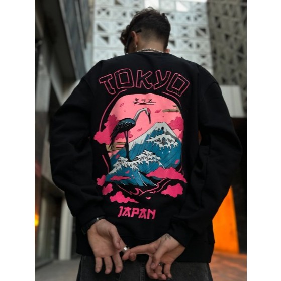 Blusa de Moletom Masculino Tokyo Japan Streetwear Lançamento 2025 Envio Imediato