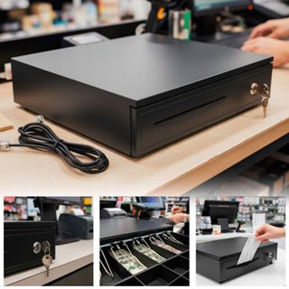 Caixa Registradora com Gaveta de Dinheiro Com Abertura Automática e Manual com Porta-Moedas e Chaves em Oferta na Shopee