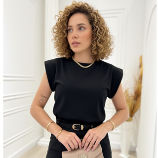 Tshirt Feminina  Básica casual Muscle Malha 100% Algodão em Oferta na Shopee