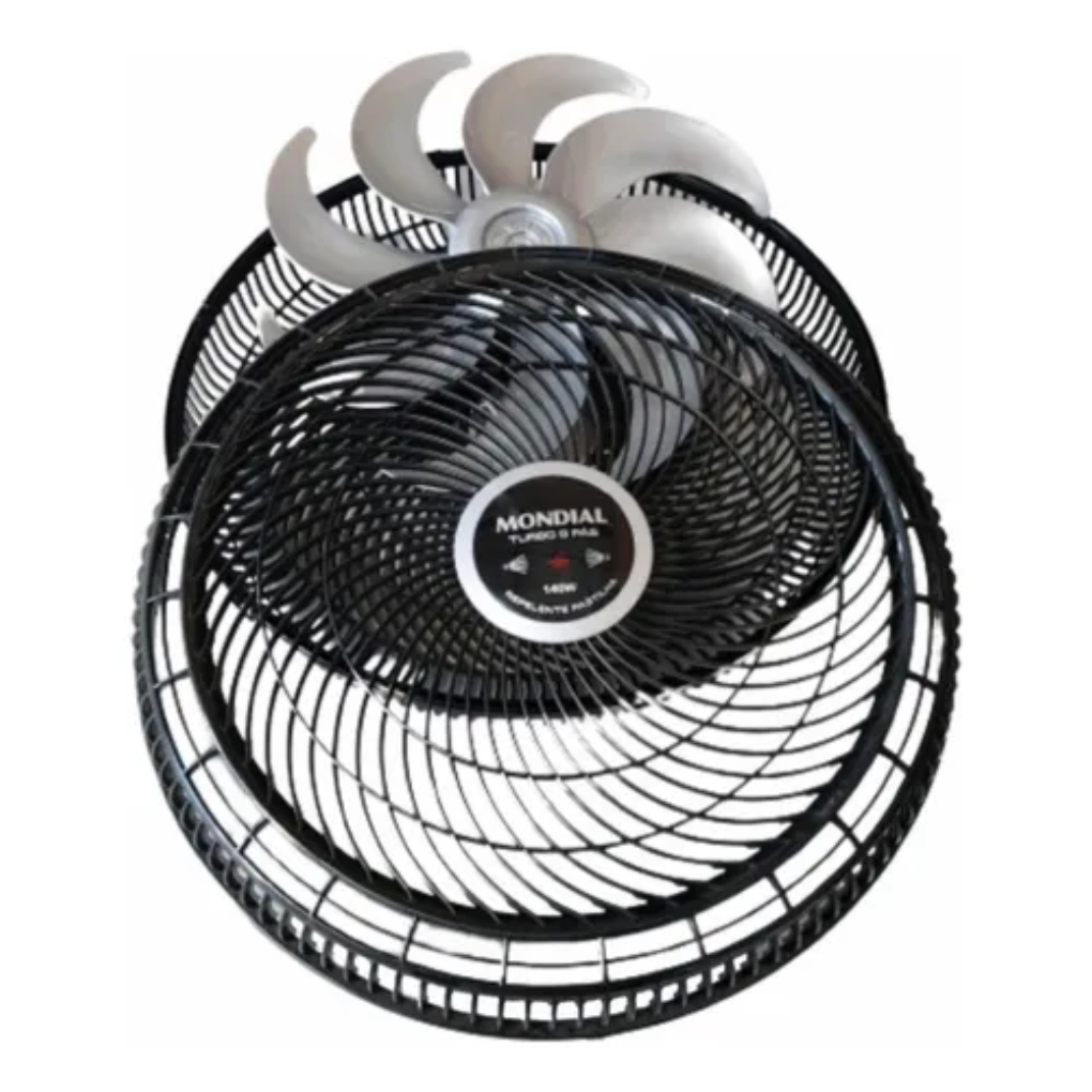Grade Traseira + Dianteira + Hélice Ventilador Mondial 40cm 8 Pás