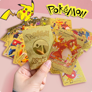 Kit Cartas Pokémon 10/31/45/55 Peças Gold Edition Cards Raros e Colecionáveis em Oferta na Shopee