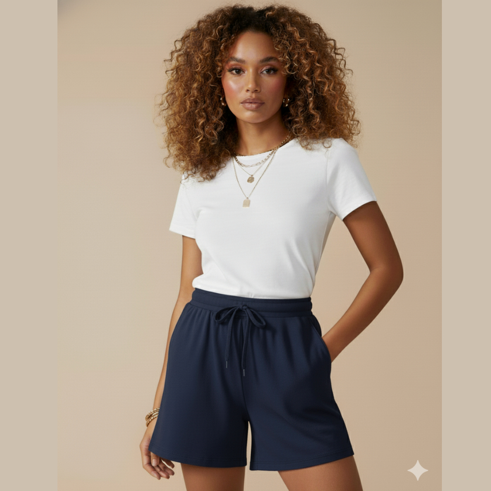 Short Feminino Soltinho em Tecido Viscolycra Moda Verão Confortável e Estilosa premium em Oferta na Shopee