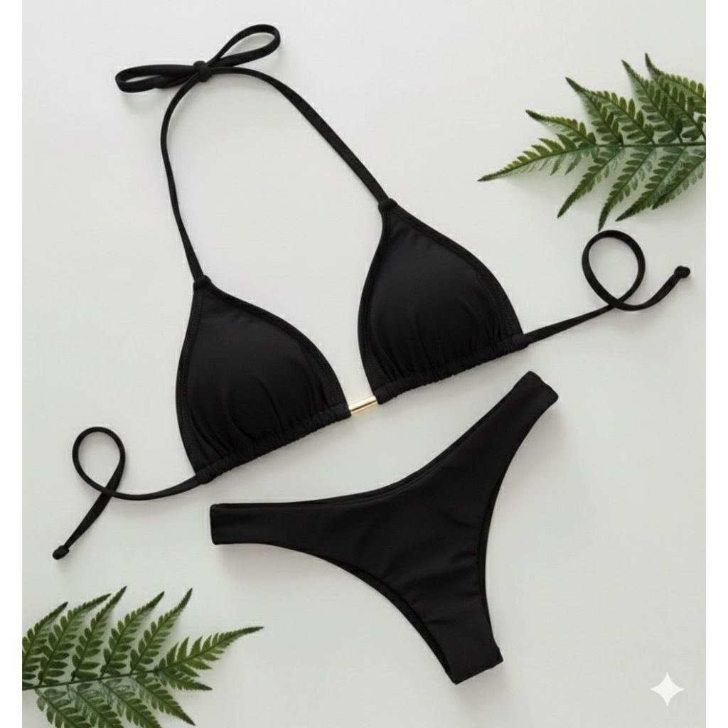 Biquíni Fio Duplo Cortininha Calcinha Asa Delta PROMOÇÃO