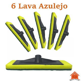 KIT 6 Lava Azulejo Rodo Abrasivo Mais Praticidade Para Seu Dia Dia em Oferta na Shopee