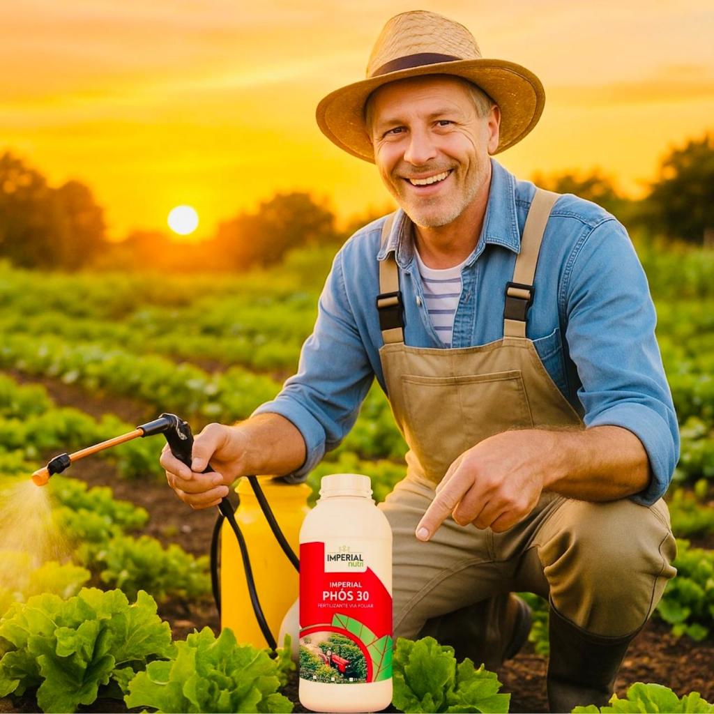 Adubo Foliar Fósforo Phos 30% Fosforo Milho e Pasto 1 Litro - Imperial Nutri