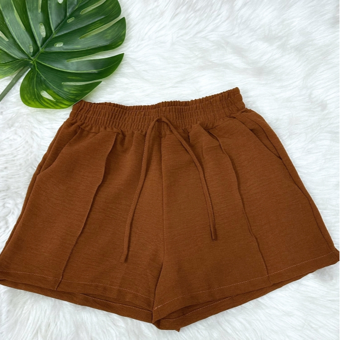 🔥OFFER🔥Short duna feminina bermuda com bolso Novo estilo confortável verao