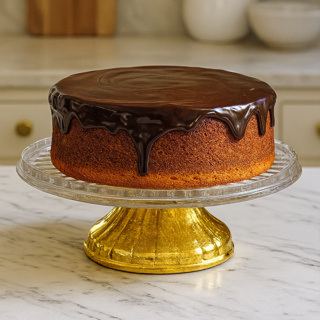 Bandeja Boleira de Acrílico Base Giratória 360°Luxo Dourada em Oferta na Shopee