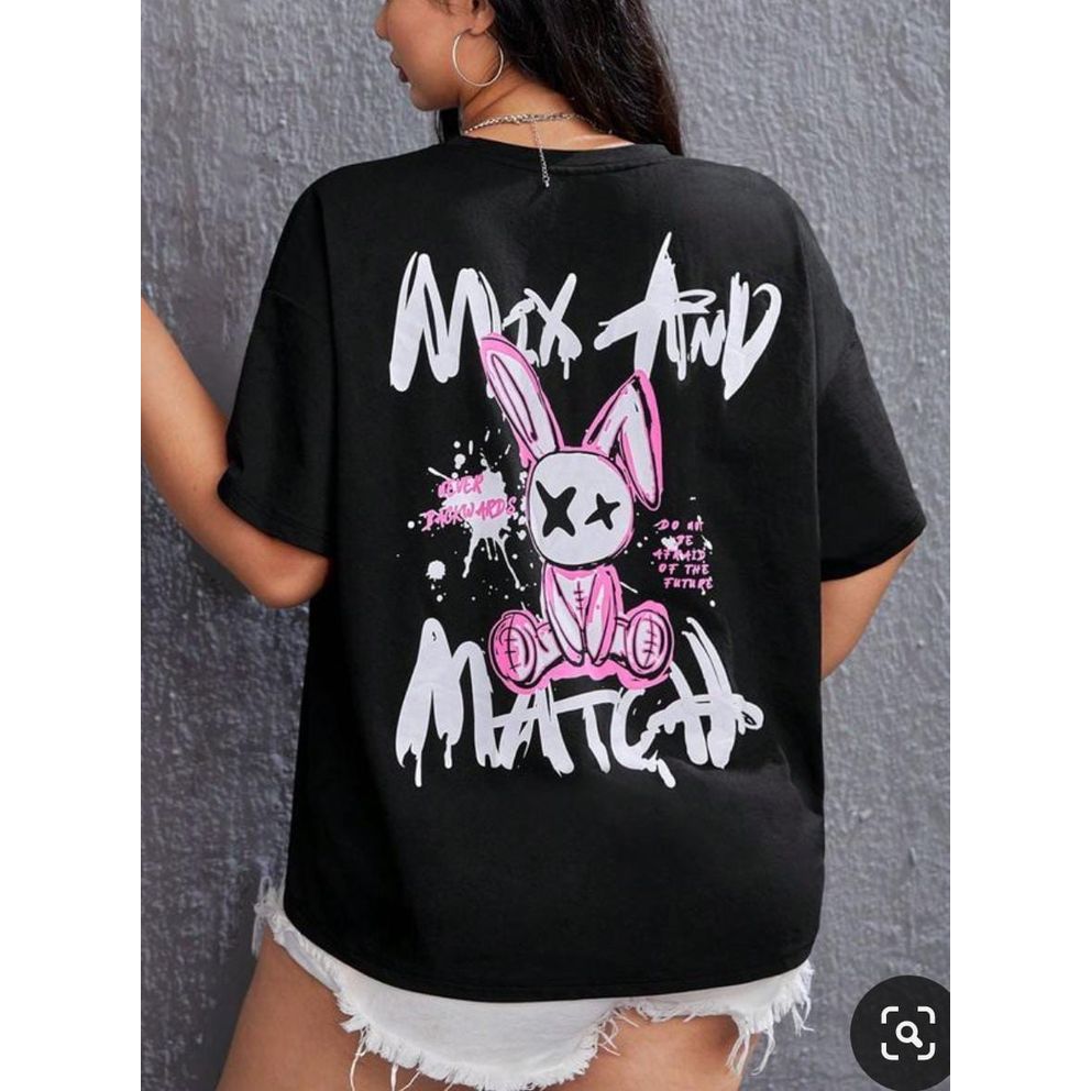 Camiseta Oversized Streetwear Unissex Max And Match