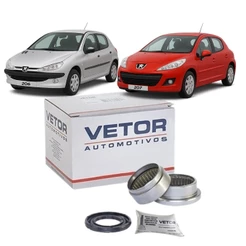 Kit Rolamento Eixo Traseiro 47mm 206 207