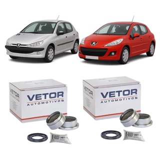 Par Kit Rolamento Eixo Traseiro 206 207 1.0 1.4 1.6 47mm em Oferta na Shopee