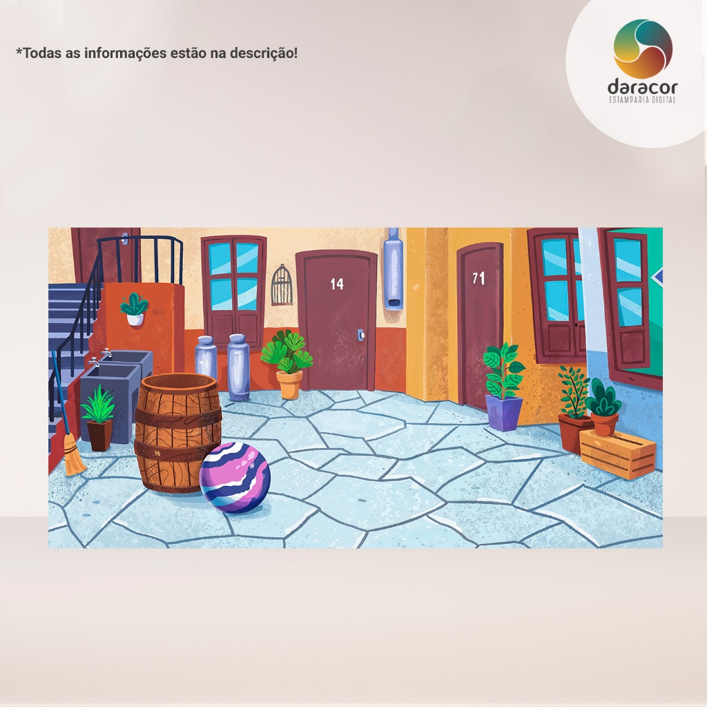 Painel Horizontal Retangular Chaves C/ Overloque Tam Diversos