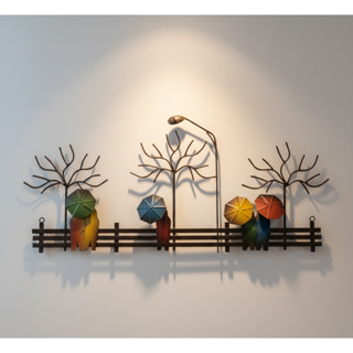 Quadro Decorativo Em Ferro Guarda Chuva Colorido em Oferta na Shopee