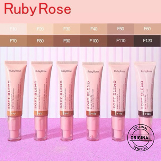 Base Líquida Soft Blend - Ruby Rose - HB M301 - 12 cores - Acabamento Matte - Ácido Hialurônico em Oferta na Shopee