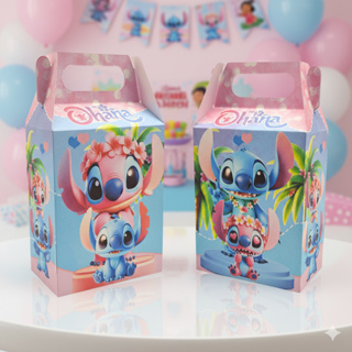 Até 30un Caixinhas Decoração Maleta Surpresa Maletinha / lembrancinha  Festa - Stitch & Angel em Oferta na Shopee