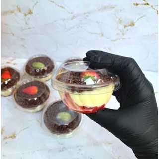 Pote Multiuso 150ml Pet Cristal c/Tampa - Doces Mousses F679 Fibraform Premium em Oferta na Shopee