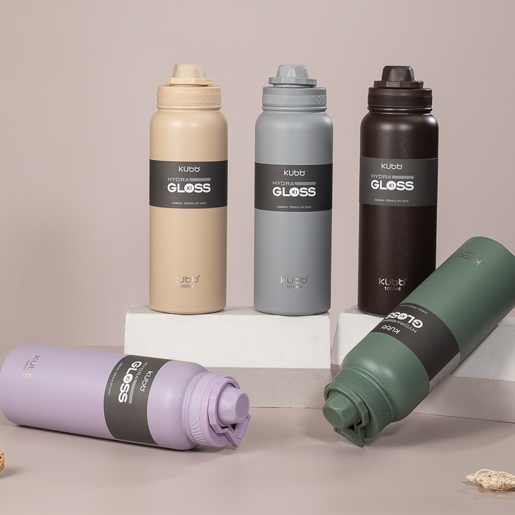 Garrafa Térmica Inox Hydra 420ml 750ml 1050ml Alça Ergonômica Mantém Quente/Frio Tampa Antivazamento em Oferta na Shopee