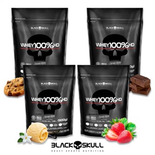 Whey 100% Black Skull HD Refil - 900g em Oferta na Shopee
